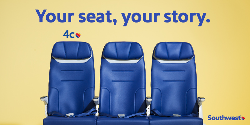 Southwest Airlines airplane chairs 